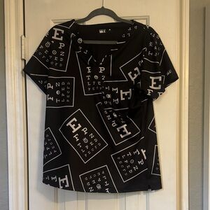 Optometry scrub top